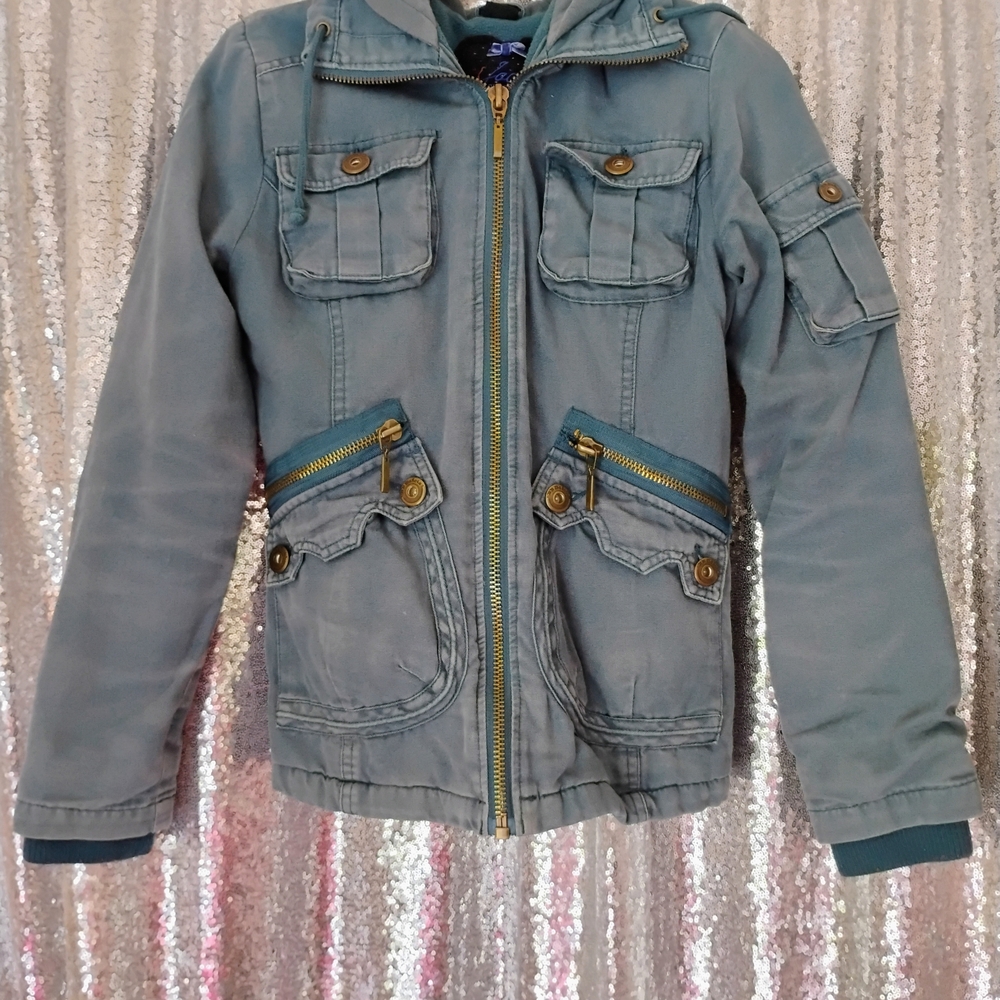 ASO Twilight Bella Swann Jack by BB Dakota Jean Jacket in Blue with Gold Details